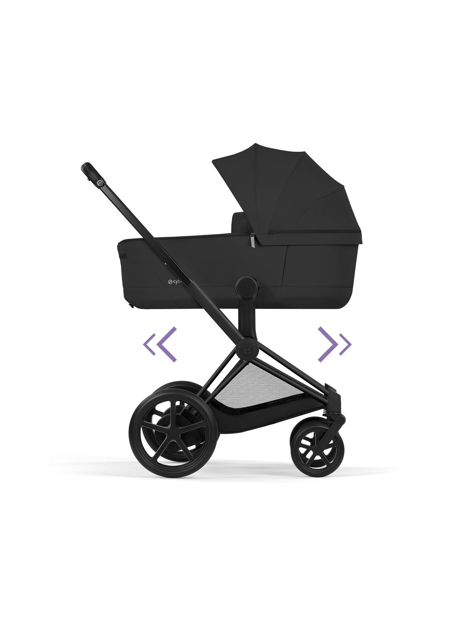 Cybex e-Priam inkl liggedel - Matt Black/Sepia Black